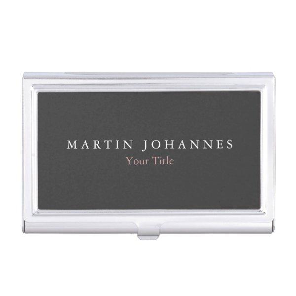 Modern Minimalist Plain Elegant Grey  Case