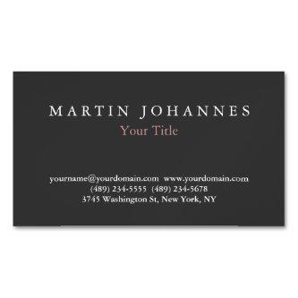 Modern Minimalist Plain Elegant Grey  Magnet