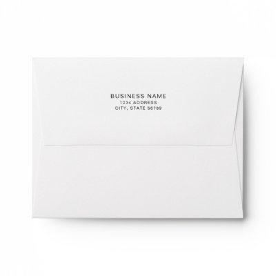 Modern Minimalist Professional Business Text Based Envelope