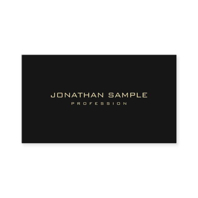 Modern Minimalist Professional Elegant Black Gold