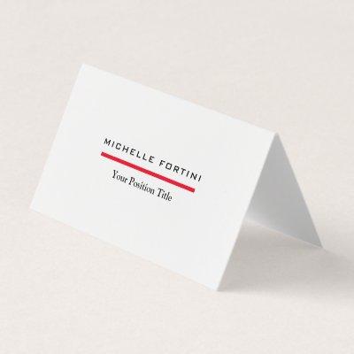 Modern Minimalist Professional Folded