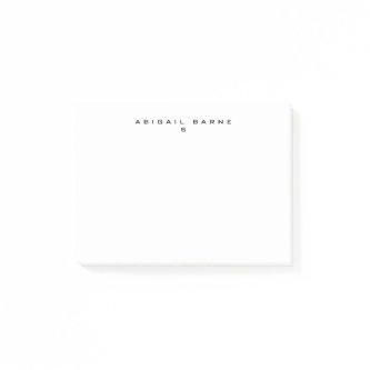 Modern Minimalist Professional Plain Post-it Notes