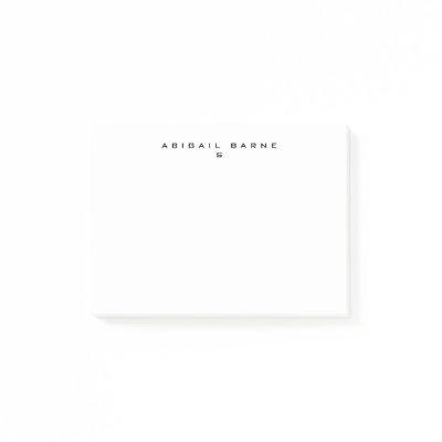 Modern Minimalist Professional Plain Post-it Notes