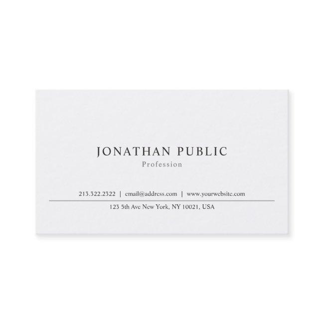 Modern Minimalist Professional Simple Template