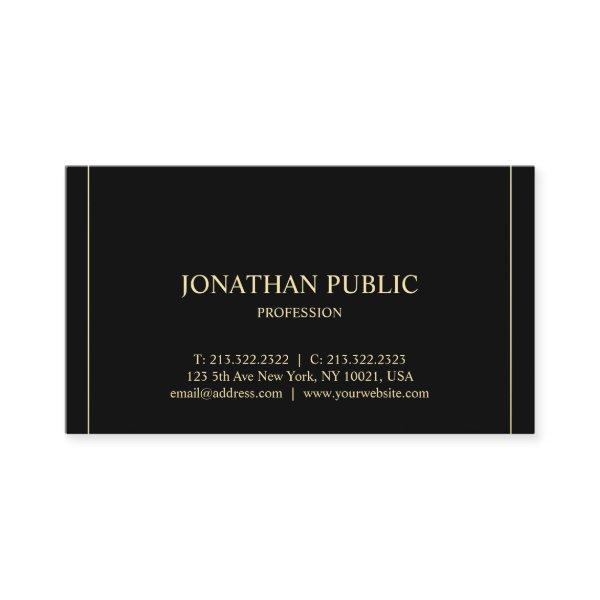 Modern Minimalist Professional Template Gold Text