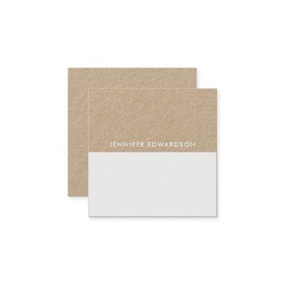 Modern minimalist rustic kraft professional  square