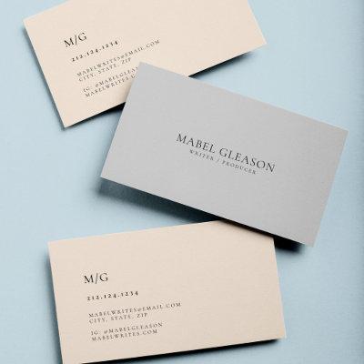 Modern Minimalist Simple Clean Professional Design