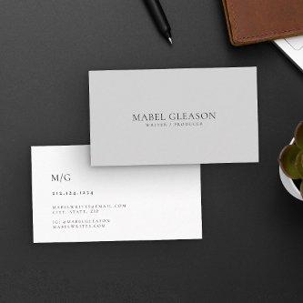 Modern Minimalist Simple Clean Professional Design