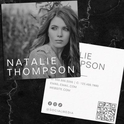 Modern Minimalist Simple Professional Photo Cool Square
