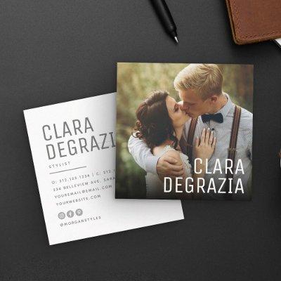 Modern Minimalist Simple Professional Photo Square Square