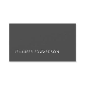 Modern minimalist stylish dark gray professional