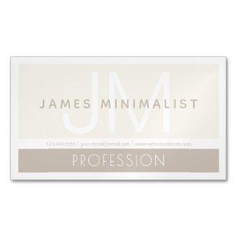 Modern Minimalist | Taupe Earth-tones  Magnet