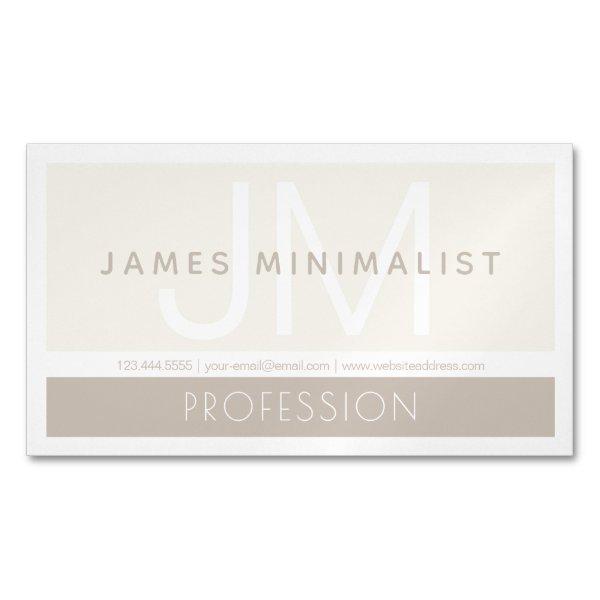 Modern Minimalist | Taupe Earth-tones  Magnet