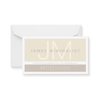 Modern Minimalist | Taupe Earth-tones Note Card