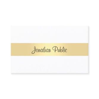 Modern Minimalist Template Calligraphy Script Gold