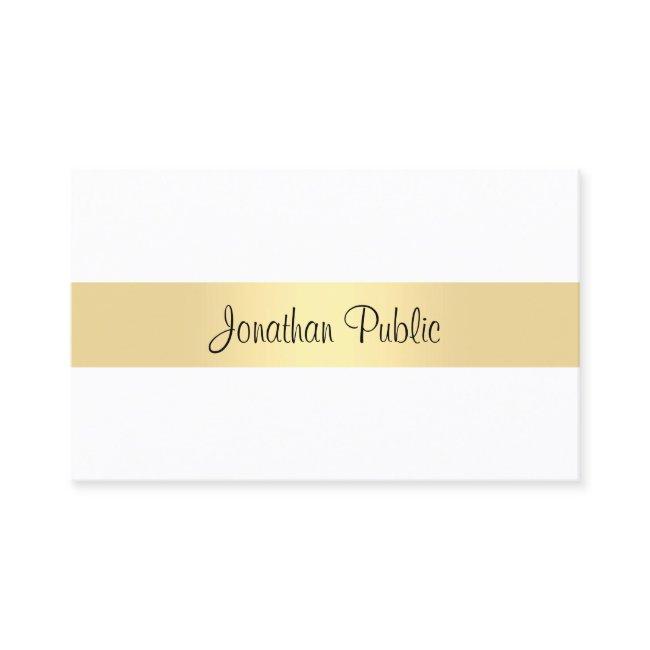Modern Minimalist Template Calligraphy Script Gold
