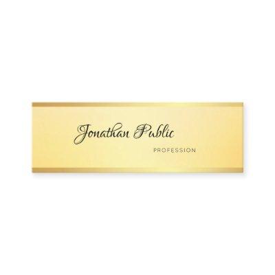 Modern Minimalist Template Elegant Glamour Gold Mini