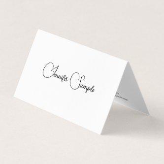 Modern Minimalist Typography Template Folded