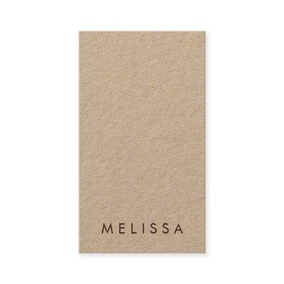 Modern minimalist vertical Kraft paper