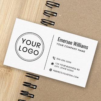 Modern minimalist white or any color custom logo