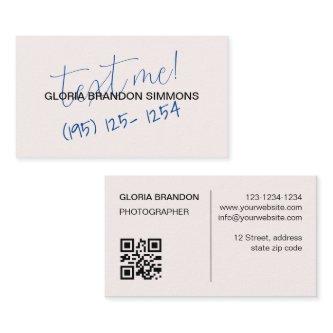 Modern & Minimalist with hand writing note.
