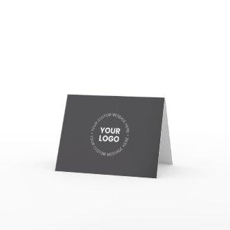 Modern Minimalistic Company Logo/any Image | Gray  Card