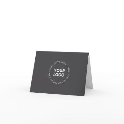 Modern Minimalistic Company Logo/any Image | Gray  Card