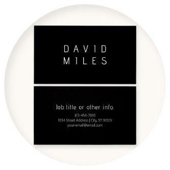 Modern Minimalistic Editable Name | Black & White