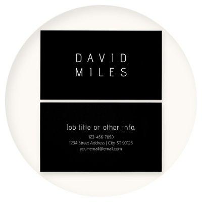 Modern Minimalistic Editable Name | Black & White