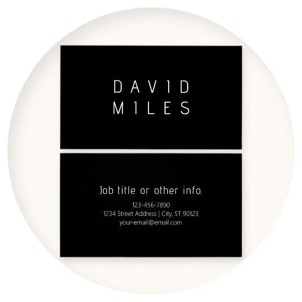 Modern Minimalistic Editable Name | Black & White
