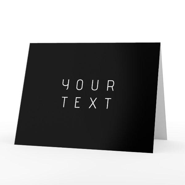 Modern Minimalistic Editable Name | Black & White Card