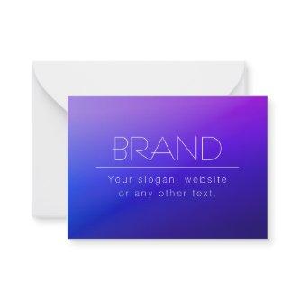 Modern Minimalistic Editable Name | Black & White Note Card