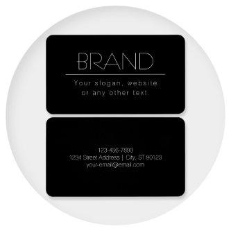 Modern Minimalistic Editable Text | Black & White