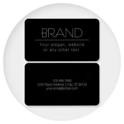 Modern Minimalistic Editable Text | Black & White