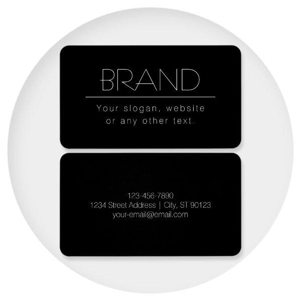 Modern Minimalistic Editable Text | Black & White