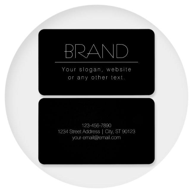 Modern Minimalistic Editable Text | Black & White