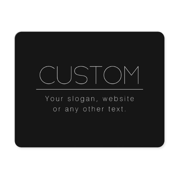 Modern Minimalistic Editable Text | Black & White Enclosure Card