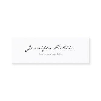 Modern Minimalistic Elegant Professional Plain Mini