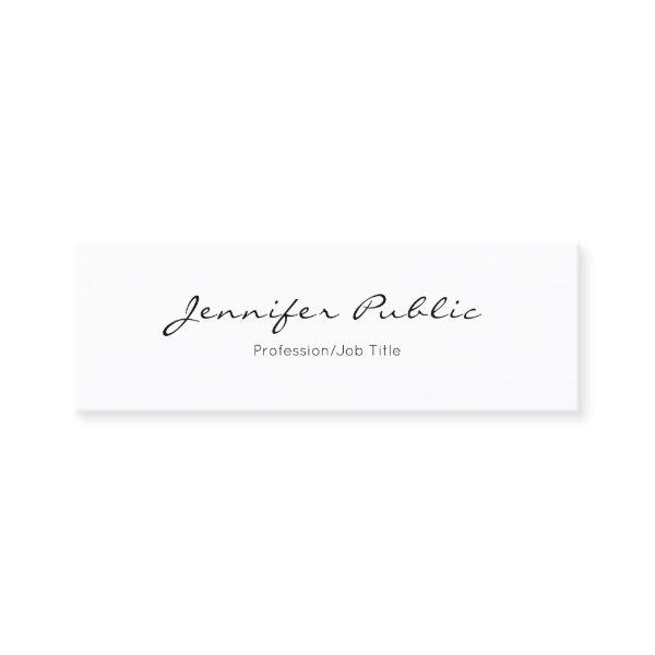 Modern Minimalistic Elegant Professional Plain Mini