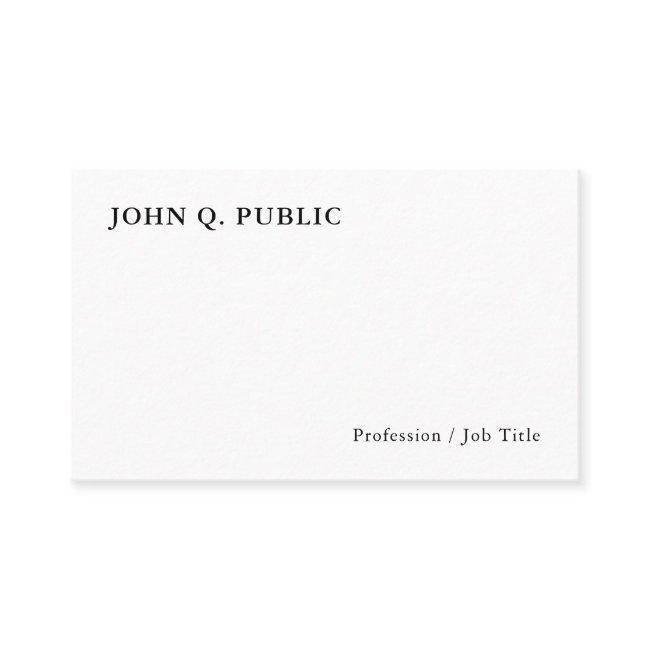 Modern Minimalistic Personalized Elegant Template