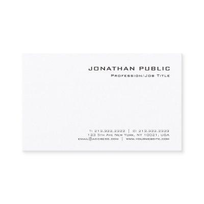 Modern Minimalistic Professional Classy Design