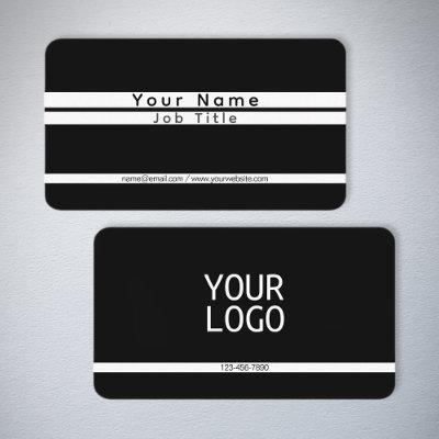 Modern Minimalistic Stripes Black & White