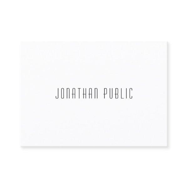 Modern Minimalistic Template Professional Elegant