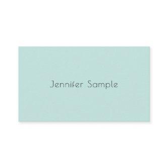 Modern Mint Green Blush Pink Simple Template