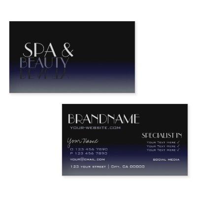 Modern Mirror Font Classic Black and Blue Gradient