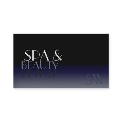 Modern Mirror Font Classic Black and Blue Monogram