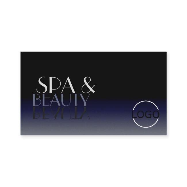 Modern Mirror Font Classic Black Blue with Logo