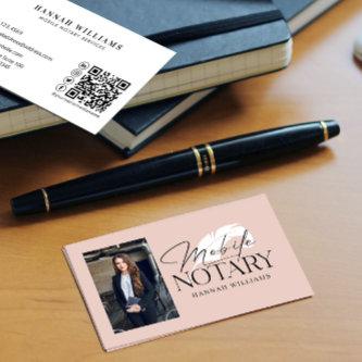 Modern Mobile Notary Photo QR Code