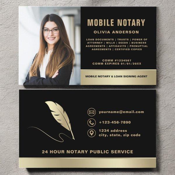 Modern Mobile Notary Photo QR Code