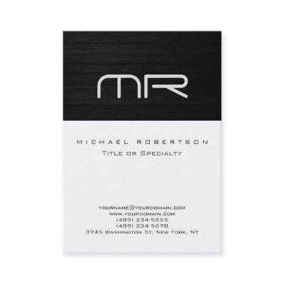 Modern Monogram Black White